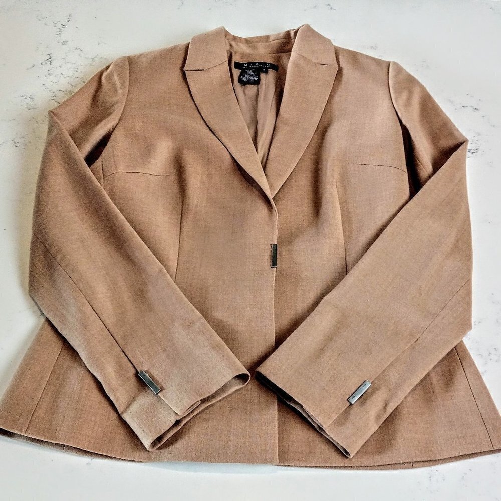 MAG by Magaschoni Camel Wool Classic Blazer - Picture 3 of 8